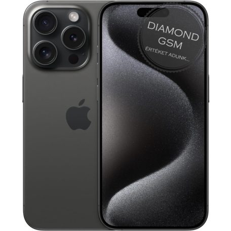 Apple iPhone 15 Pro 256GB Fekete Titanium 