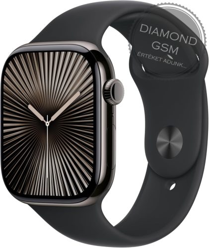 Apple Watch Series 10 42mm GPS+Cellular, Titán - Sportszíjjal