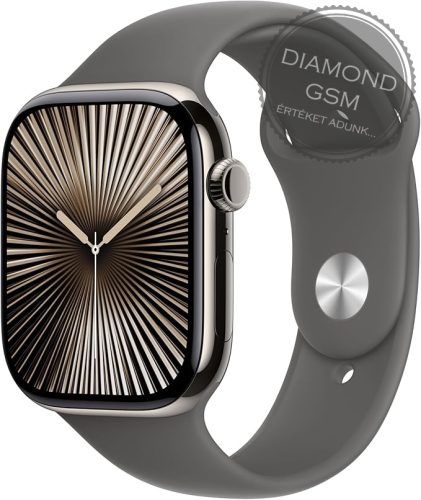 Apple Watch Series 10 46mm GPS+Cellular, Titán - Sportszíjjal