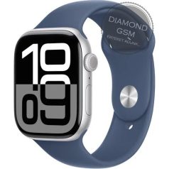   Apple Watch Series 10 42mm Ezüst Alumíniumtok Kék Sportszíjjal 