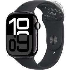   Apple Watch Series 10 46mm Kozmoszfekete Alumíniumtok Fekete Sportszíjjal 