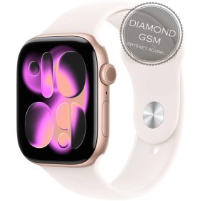   Apple Watch Series 11 42mm Rozéarany Alumíniumtok Lágy rózsaszín Sportszíjjal 