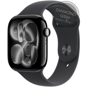   Apple Watch Series 11 46mm Kozmoszfekete Alumíniumtok Fekete Sportszíjjal 