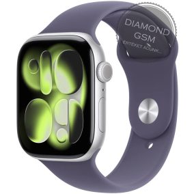   Apple Watch Series 11 46mm Ezüst Alumíniumtok Ködös Lila Sportszíjjal 