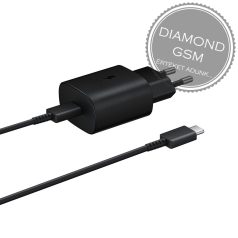 Samsung 25W Gyári töltő szett (adapter+kábel)